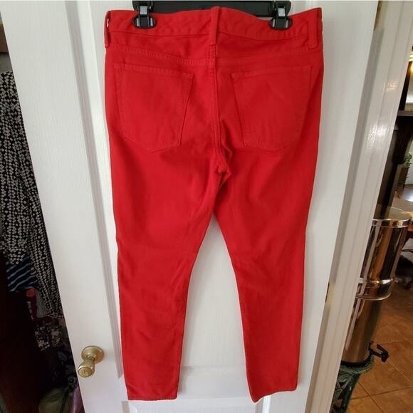 NEW BANANA republic size 30p petite red skinny jeans - Picture 8 of 8